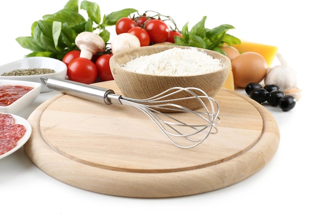kitchen counter with utensils